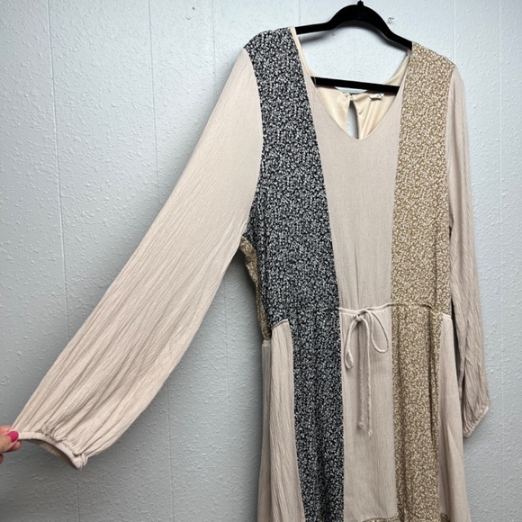 143 Story by Lineup Puff Sleeve Dress Womens 3XL Garden Cottagecore Patchwork - Picture 7 of 13